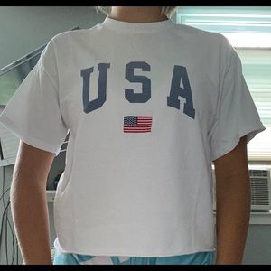 usa cropped top